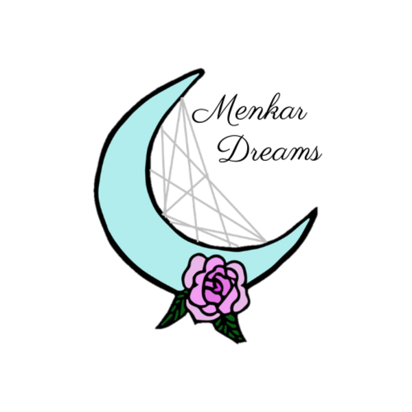 Logo Menkar dreams. Un baúl de princesas